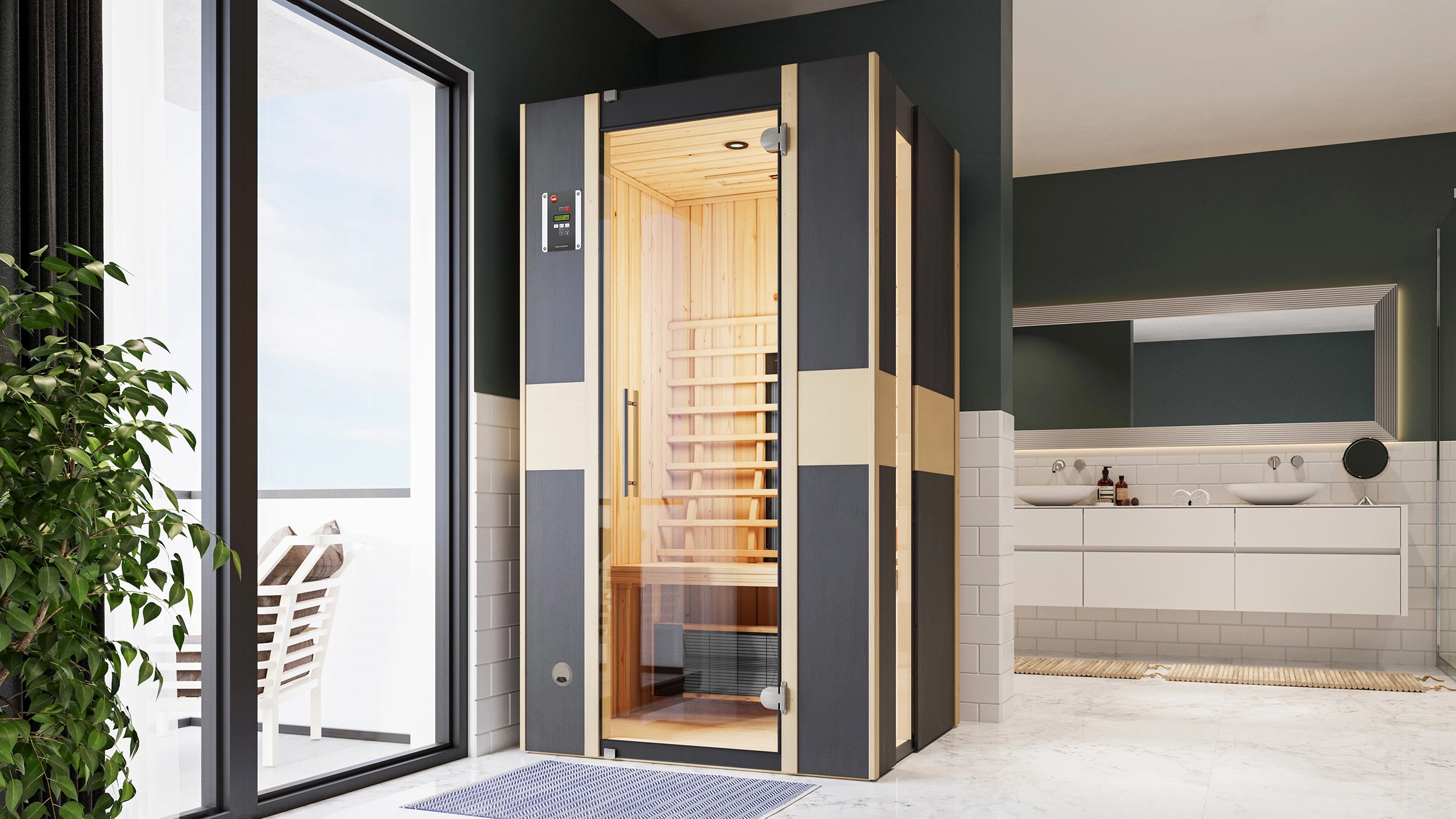 Weka Infračervená kabína Mila 1 so 4 líniovými žiaričmi Weka Infračervená kabína Mila 1 so 4 líniovými žiaričmi