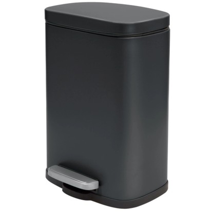 Spirella Nášľapný odpadkový kôš Akira, čierna matná, 5 l Spirella Nášľapný odpadkový kôš Akira, čierna matná, 5 l