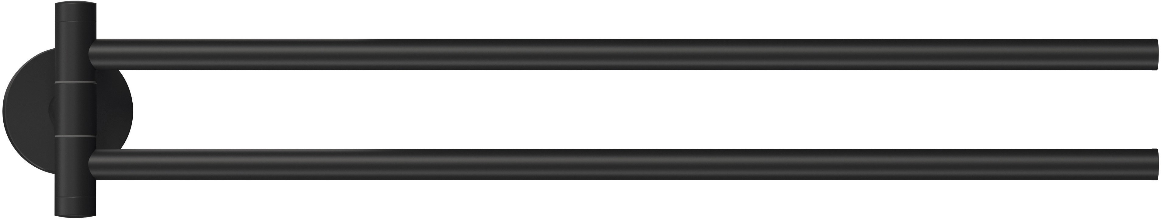 tesa Držiak na uteráky Moon dvojramenný, matná čierna, 450 mm tesa Držiak na uteráky Moon dvojramenný, matná čierna, 450 mm