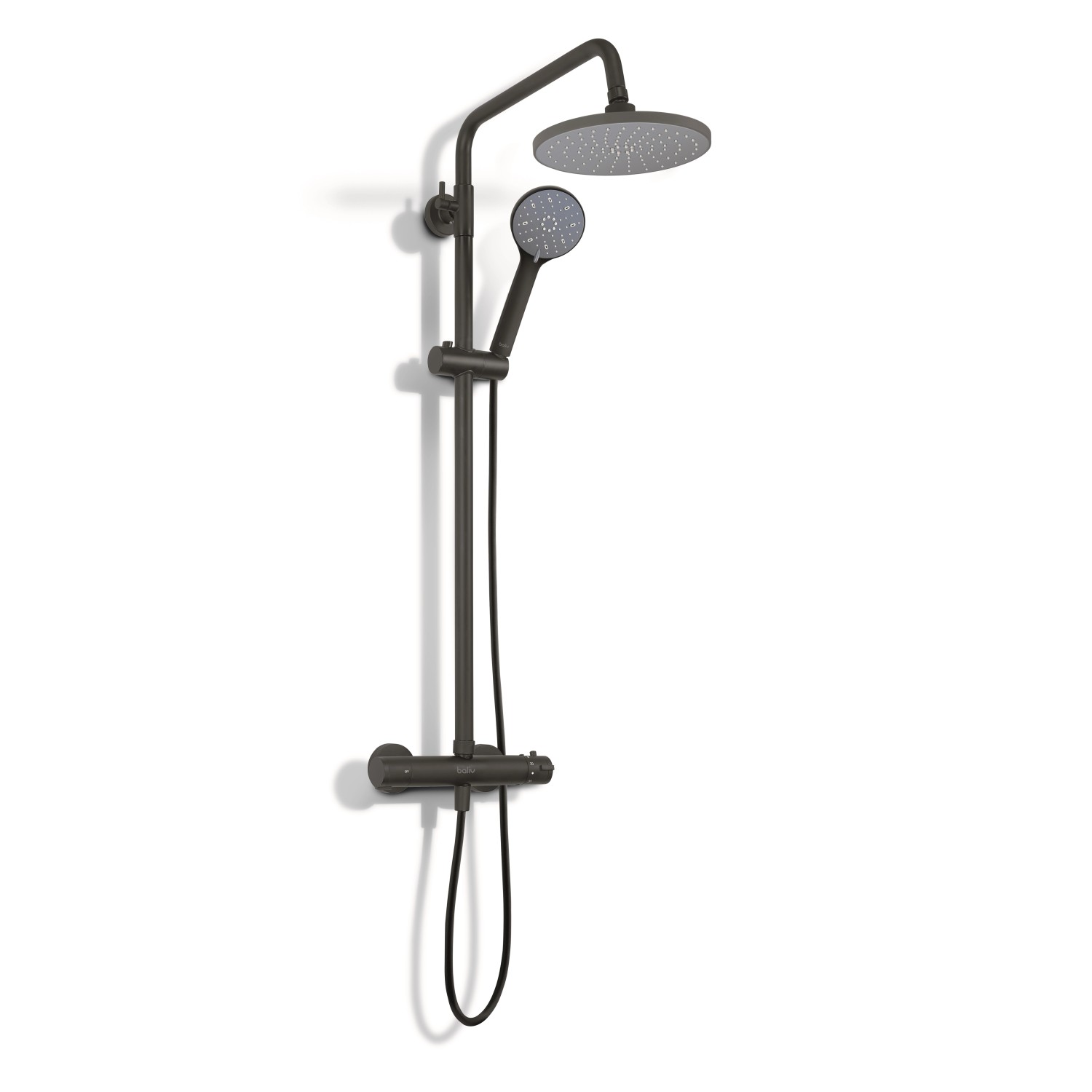 baliv Sprchový set s hlavovou sprchou KBS-8170, 3 prúdy, matná čierna baliv Sprchový set s hlavovou sprchou KBS-8170, 3 prúdy, matná čierna
