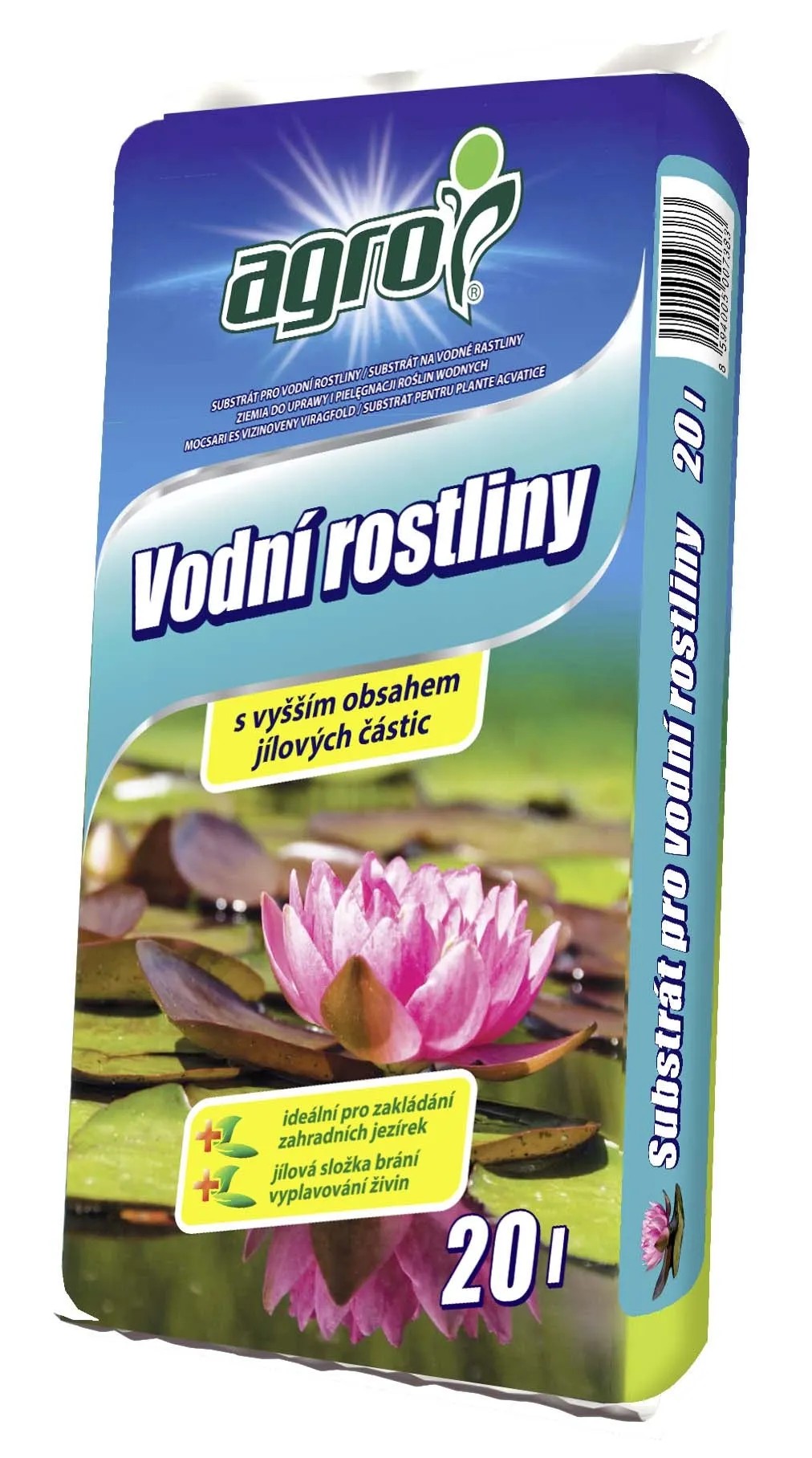 AGRO Substrát pre vodné rastliny 20 l AGRO Substrát pre vodné rastliny 20 l