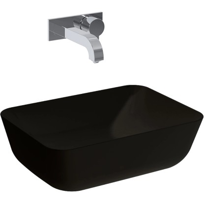 Elita Keramické umývadlo na dosku Reni, čierna, 45,5 x 13,5 x 32,5 cm Elita Keramické umývadlo na dosku Reni, čierna, 45,5 x 13,5 x 32,5 cm