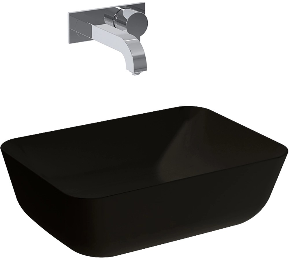 Elita Keramické umývadlo na dosku Reni, čierna, 45,5 x 13,5 x 32,5 cm Elita Keramické umývadlo na dosku Reni, čierna, 45,5 x 13,5 x 32,5 cm