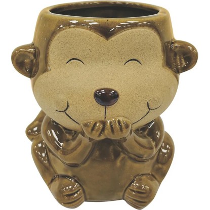 Kvetináč keramický, zviera, hnedožltý 11,3 x 12 cm Kvetináč keramický, zviera, hnedožltý 11,3 x 12 cm