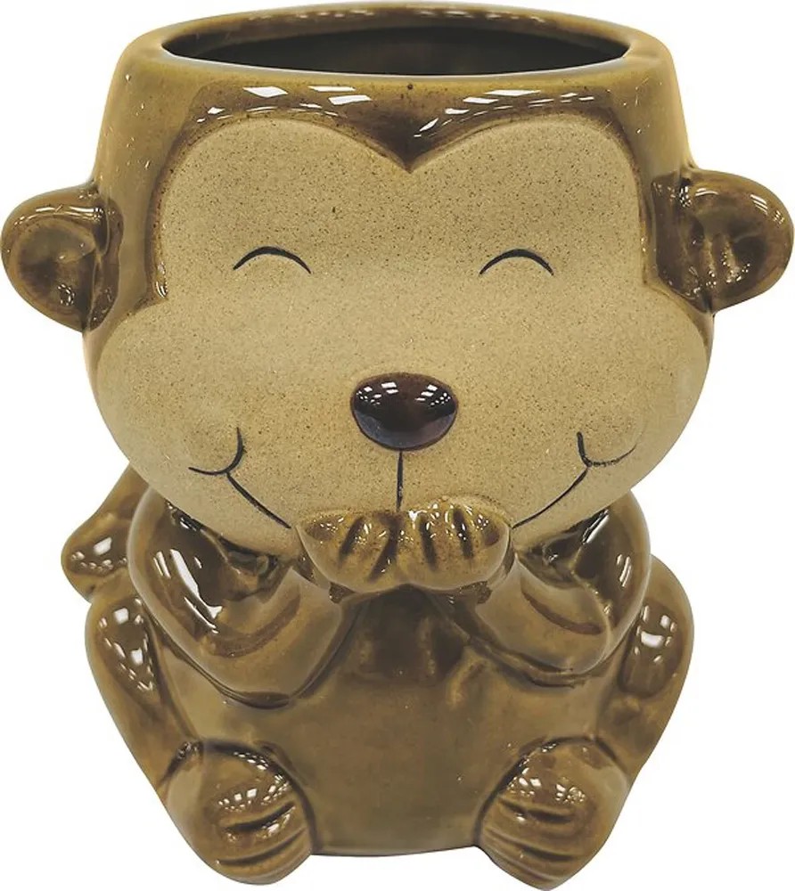 Kvetináč keramický, zviera, hnedožltý 11,3 x 12 cm Kvetináč keramický, zviera, hnedožltý 11,3 x 12 cm