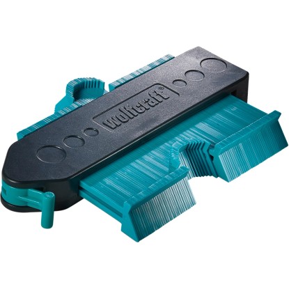 wolfcraft obrysová šablóna pre laminát a dizajnové podlahy, modrá/čierna. Nástroj na prenos obrysov. wolfcraft obrysová šablóna pre laminát a dizajnové podlahy, modrá/čierna. Nástroj na prenos obrysov.
