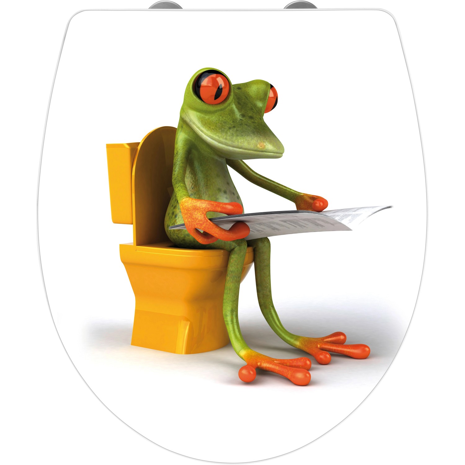 Wenko WC doska Frog News duroplast s automatickým sklápaním Wenko WC doska Frog News duroplast s automatickým sklápaním