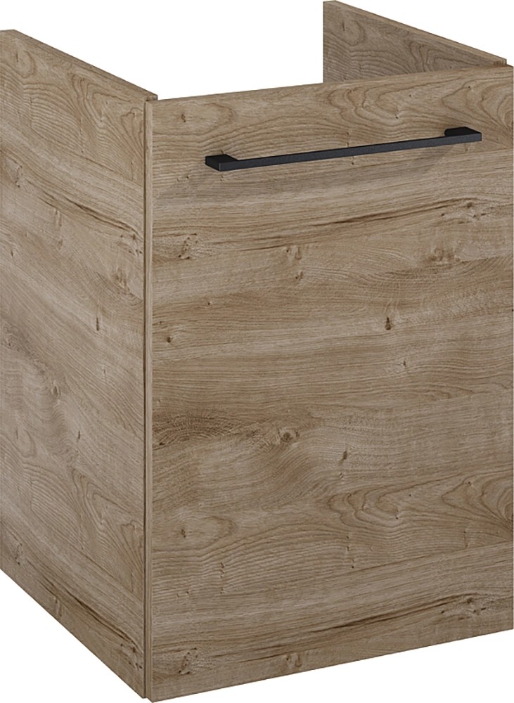 Maximus Skrinka pod umývadlo Cheese, 1 dvierka, dub Canela + čierne úch., 40 cm Maximus Skrinka pod umývadlo Cheese, 1 dvierka, dub Canela + čierne úch., 40 cm