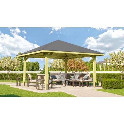 Weka Drevený záhradný altánok 651 A veľ. 1 bez šindľov, 433 x 433 x 314 cm Weka Drevený záhradný altánok 651 A veľ. 1 bez šindľov, 433 x 433 x 314 cm