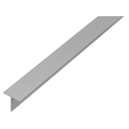 GAH Alberts Tenkostenný T-profil, neoš. hliník, 20 x 20 x 1000 mm, hr. 1,5 mm GAH Alberts Tenkostenný T-profil, neoš. hliník, 20 x 20 x 1000 mm, hr. 1,5 mm