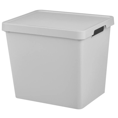 Tontarelli Úložný box MAYA XL s vekom svetlo sivá, 36 x 28 x 31 cm, 23,9 l Tontarelli Úložný box MAYA XL s vekom svetlo sivá, 36 x 28 x 31 cm, 23,9 l