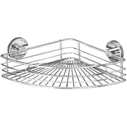 Wenko Rohová polička Vacuum-Loc Bari chróm Wenko Rohová polička Vacuum-Loc Bari chróm