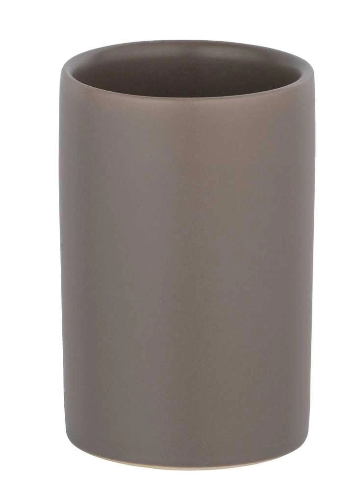 Wenko Téglik na zubné kefky Polaris, sivo-hnedý matný, 110 x 75 x 75 mm Wenko Téglik na zubné kefky Polaris, sivo-hnedý matný, 110 x 75 x 75 mm