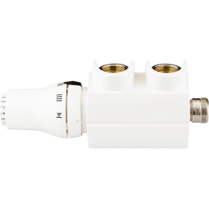 Sanotechnik Pripojovacia armatúra pre kúpeľňový radiátor, rohové preved., biela Sanotechnik Pripojovacia armatúra pre kúpeľňový radiátor, rohové preved., biela