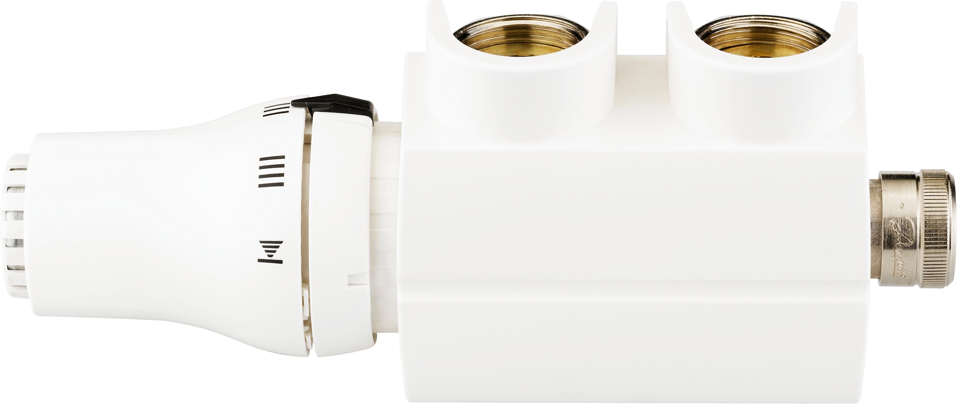 Sanotechnik Pripojovacia armatúra pre kúpeľňový radiátor, rohové preved., biela Sanotechnik Pripojovacia armatúra pre kúpeľňový radiátor, rohové preved., biela