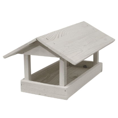 Krmítko Drevené kŕmidlo sivé 21 x 25 x 40 cm Krmítko Drevené kŕmidlo sivé 21 x 25 x 40 cm