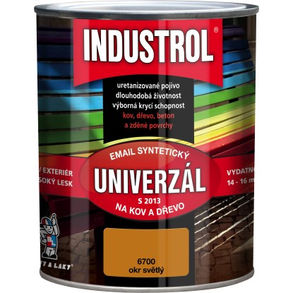 INDUSTROL Email na kov a drevo S2013 UNIVERZÁL 6700 okr svetlý 750 ml INDUSTROL Email na kov a drevo S2013 UNIVERZÁL 6700 okr svetlý 750 ml