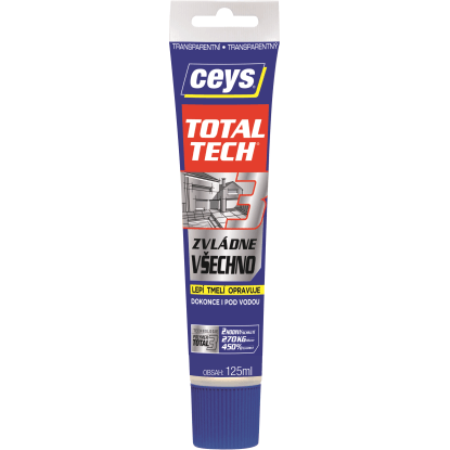 Ceys Lepiaci tmel TOTAL TECH transparentný 125 ml Ceys Lepiaci tmel TOTAL TECH transparentný 125 ml