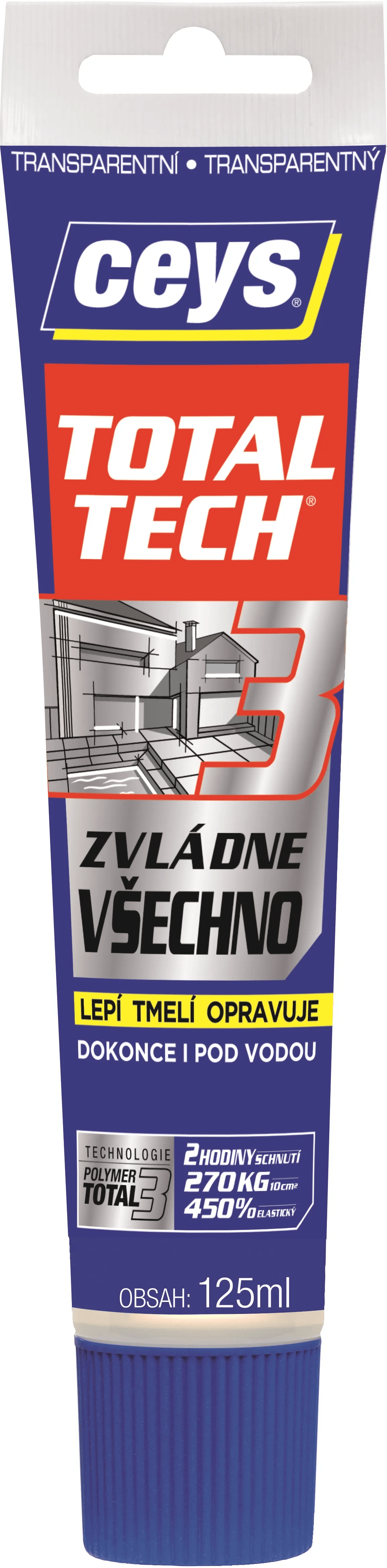 Ceys Lepiaci tmel TOTAL TECH transparentný 125 ml Ceys Lepiaci tmel TOTAL TECH transparentný 125 ml