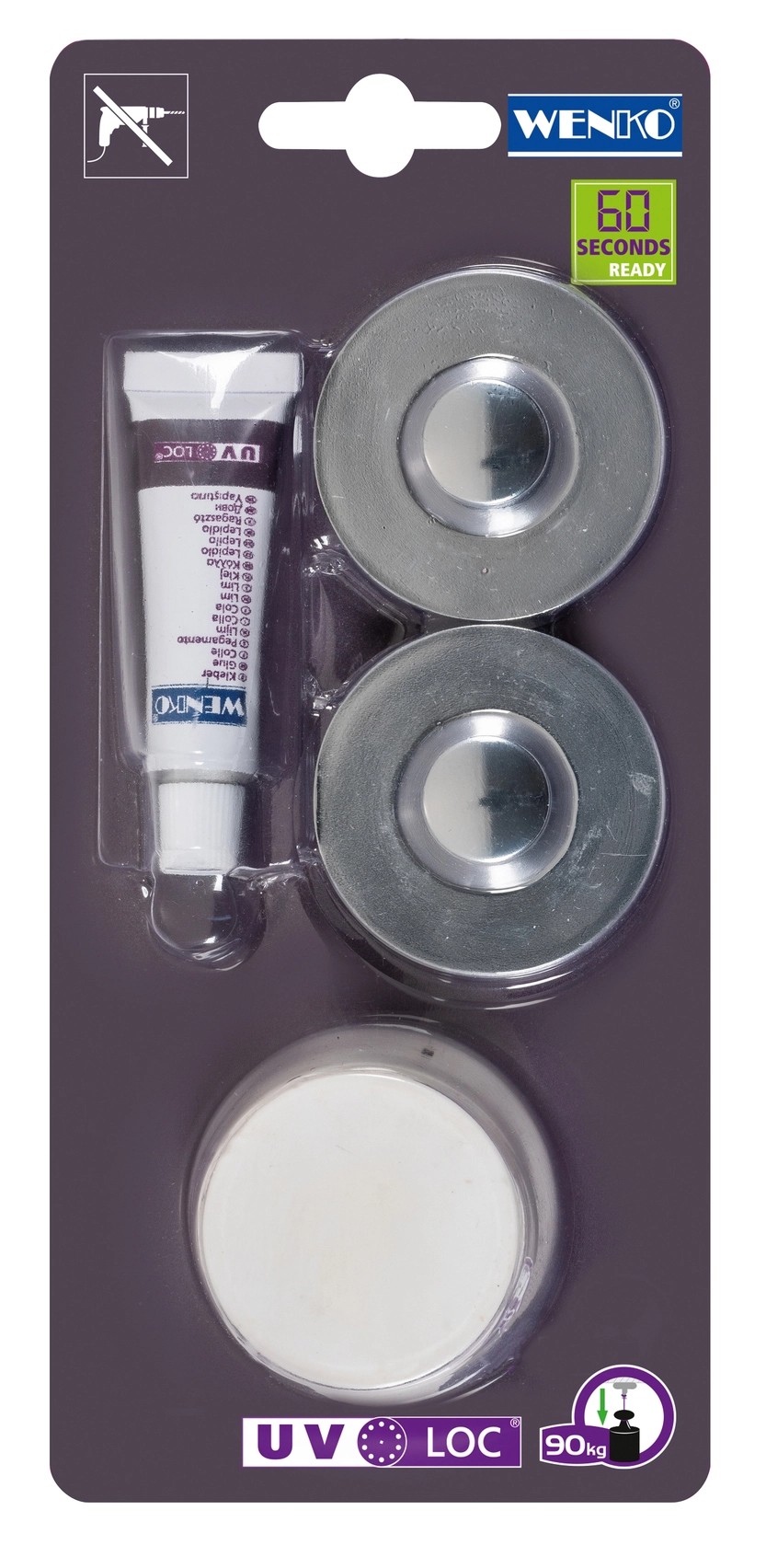 Wenko Montážne prvky UV-Loc pre série Molinella, Trestina a Termoli, chróm Wenko Montážne prvky UV-Loc pre série Molinella, Trestina a Termoli, chróm