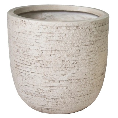 Mega Collections Kvetináč Utah Egg Pot púštna béžová pr. 25 x 25 cm