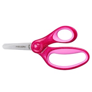 FISKARS Detské nožnice so zaoblenou špičkou, ružové, 13 cm