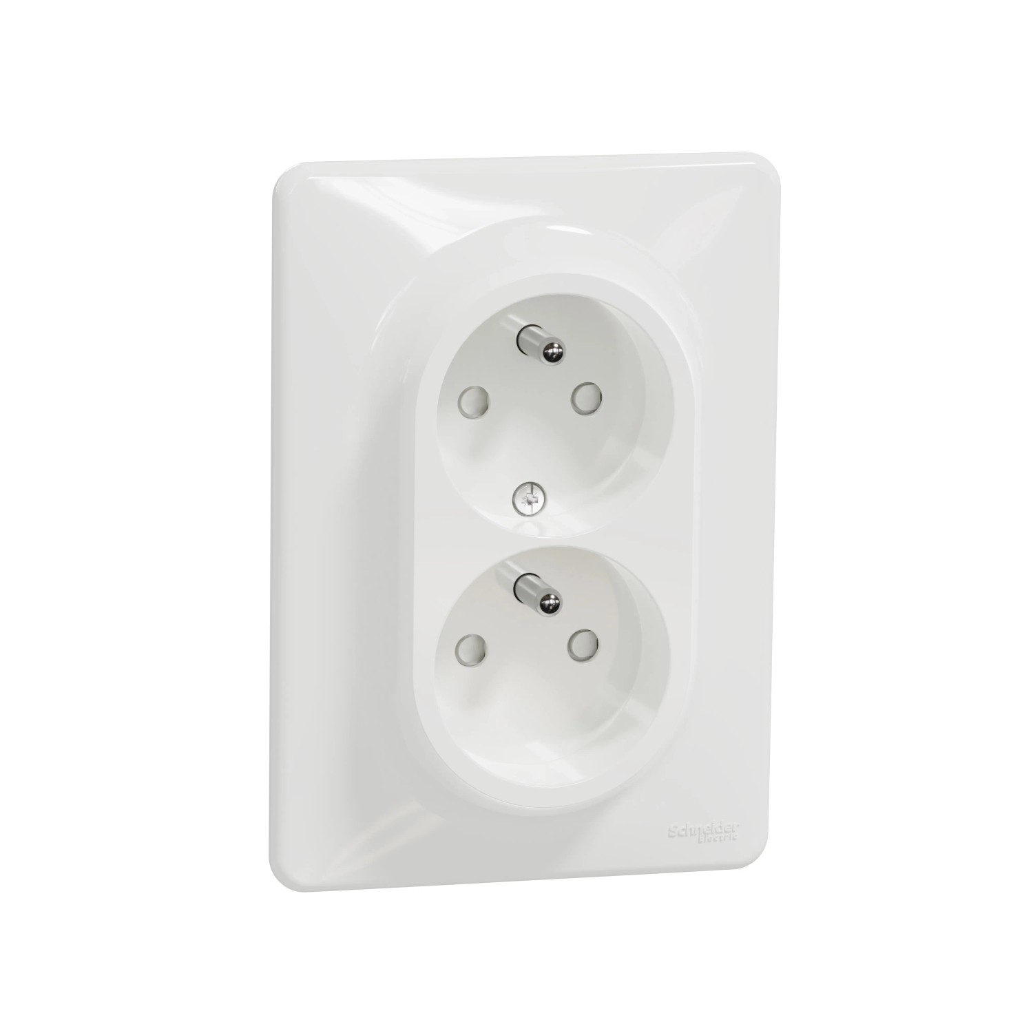 E-shop Schneider Electric Dvojitá zásuvka 2P + PE Sedna, 16 - 250 V, biela
