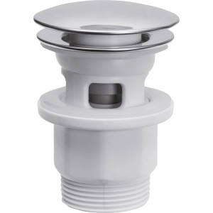 Excentrická súprava Ø 62,4 mm pre umývadlovú batériu Secchia, chrómovaná mosadz a plast.
