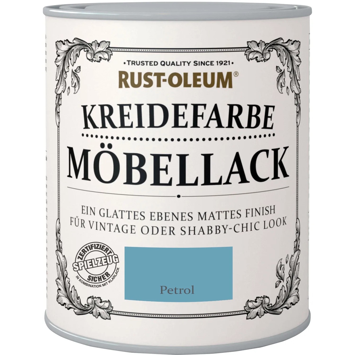 E-shop Rust-Oleum Kriedová farba na nábytok, tmavá smaragdová matná, 750 ml