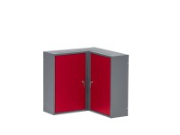 Küpper Rohová nástenná skrinka 70371, 2 dvierka/4 police 60 x 60 x 60/19 cm