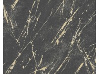 A.S. Creation Vliesová tapeta Casual Living Stone Black Gold Grey 10,05 x 0,53 m