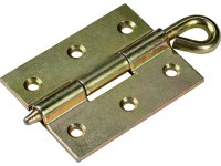 Záves s voľným kolíkom a okom nažlto pozinkovaný 70 mm x 55 mm