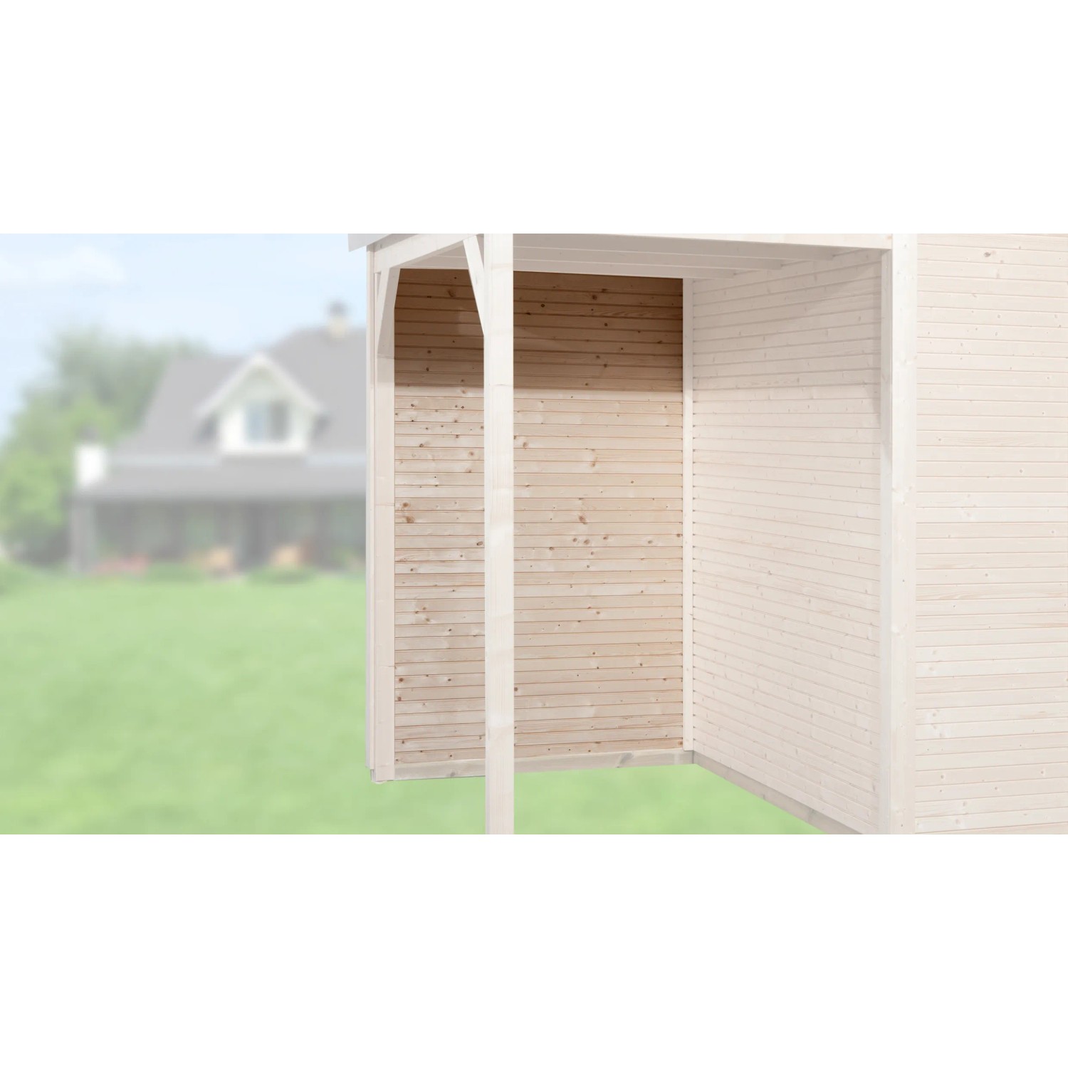 E-shop Weka Paket zadnej steny pre dizajnový domček WekaLine 172, prírodná, 150 cm