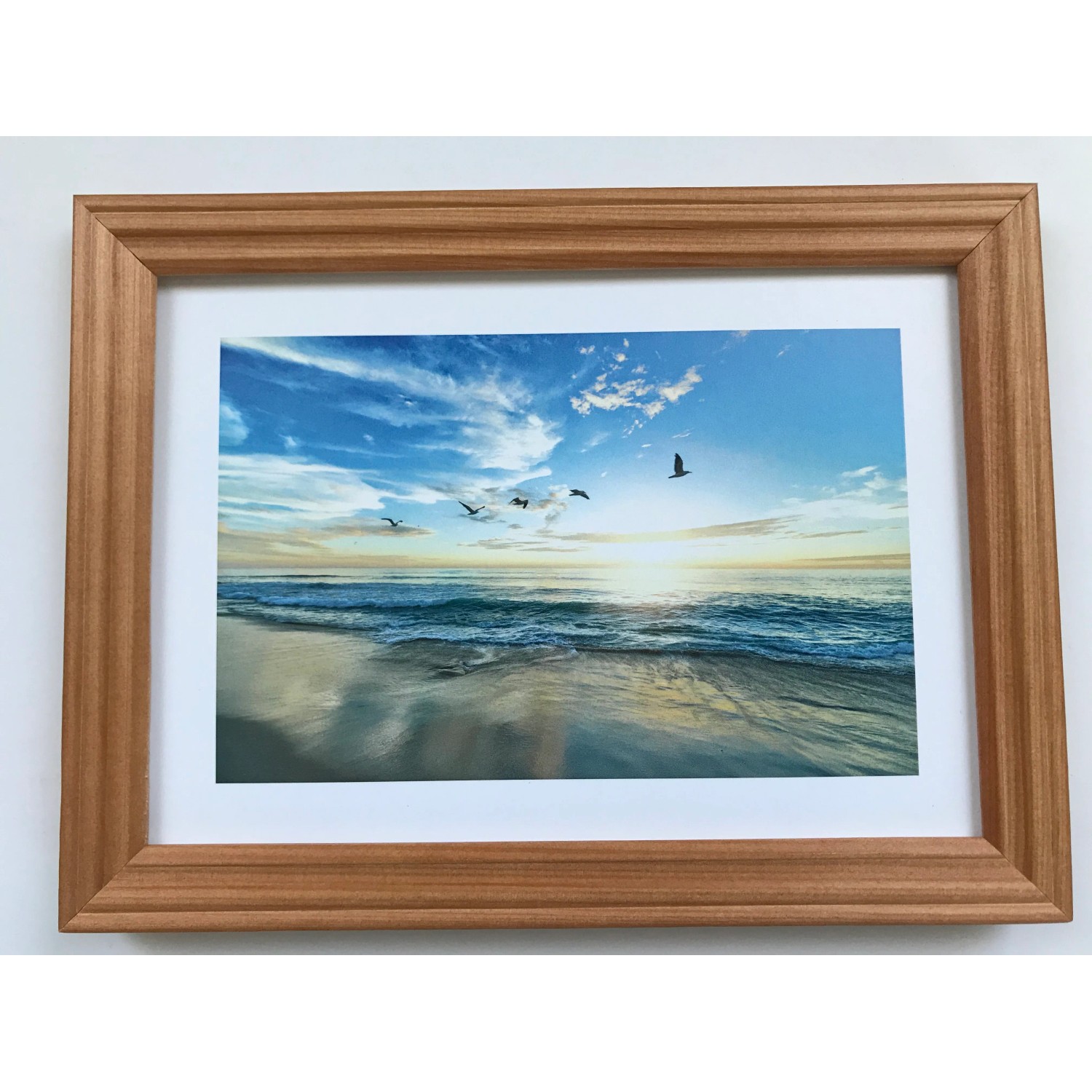 E-shop Bondecor Fotorám drevený fréza béžový 10 x 15 cm