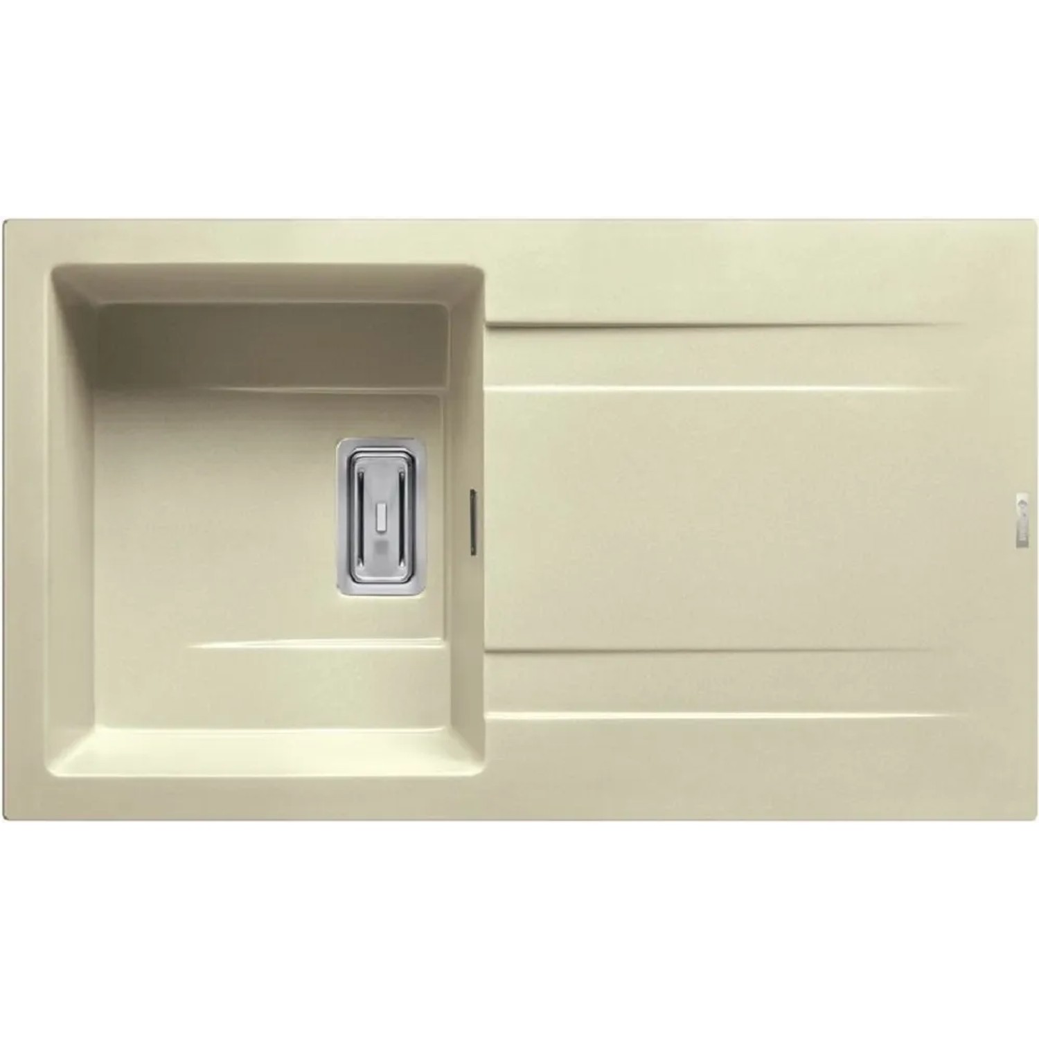 E-shop Pyramis Granitový drez s odkvapkávačom Kartesio 1B 1D, beige, 86 x 50 cm