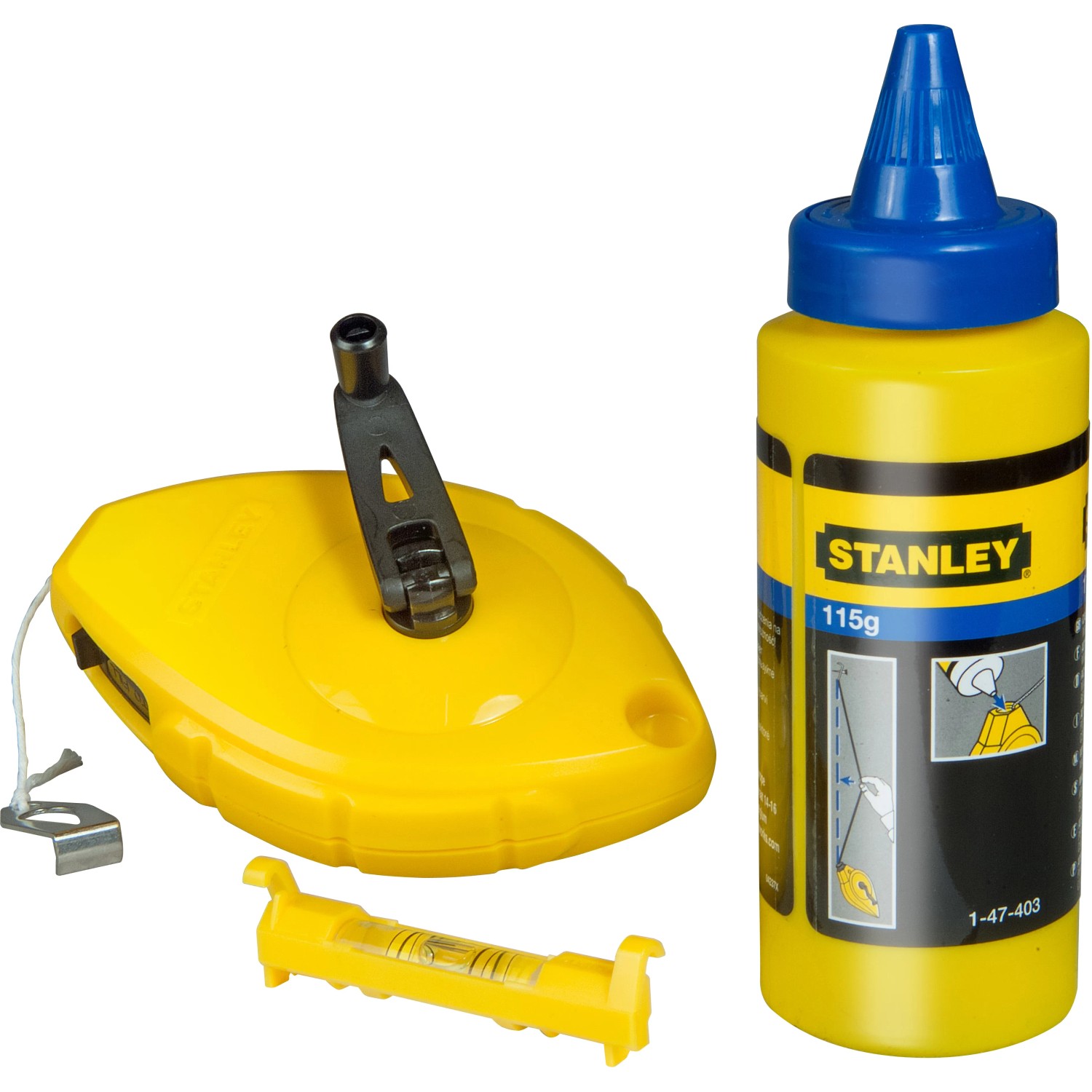 E-shop STANLEY Súprava lajnovacej šnúry 30 m s kriedou (0-47-443)