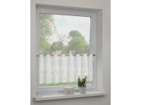 Sehlbach Vitrážová záclona s priechodom, levanduľová lúka, fialová, 135 x 45 cm