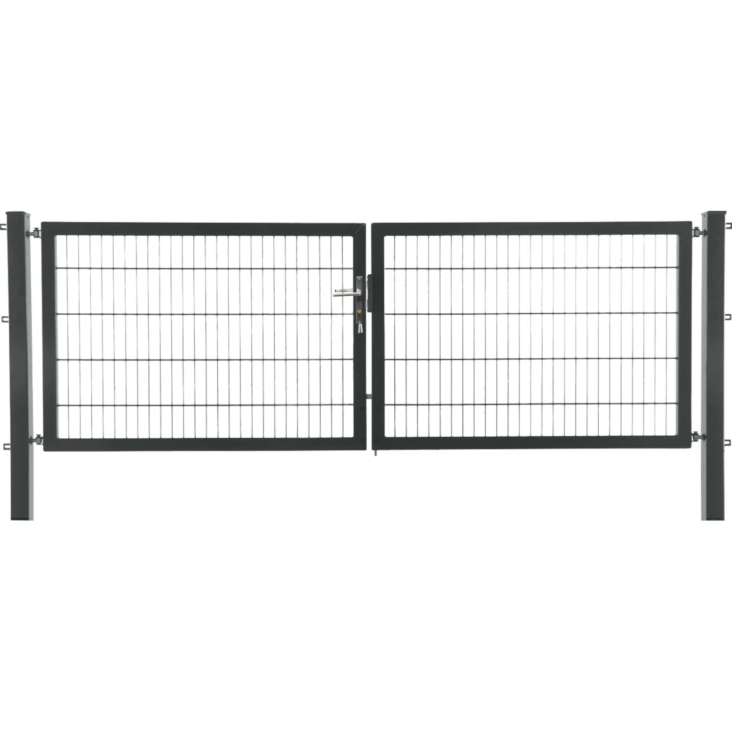 E-shop Dvojkrídlová brána Premium z dvojitého zváraného pletiva antracit 100 x 300 cm