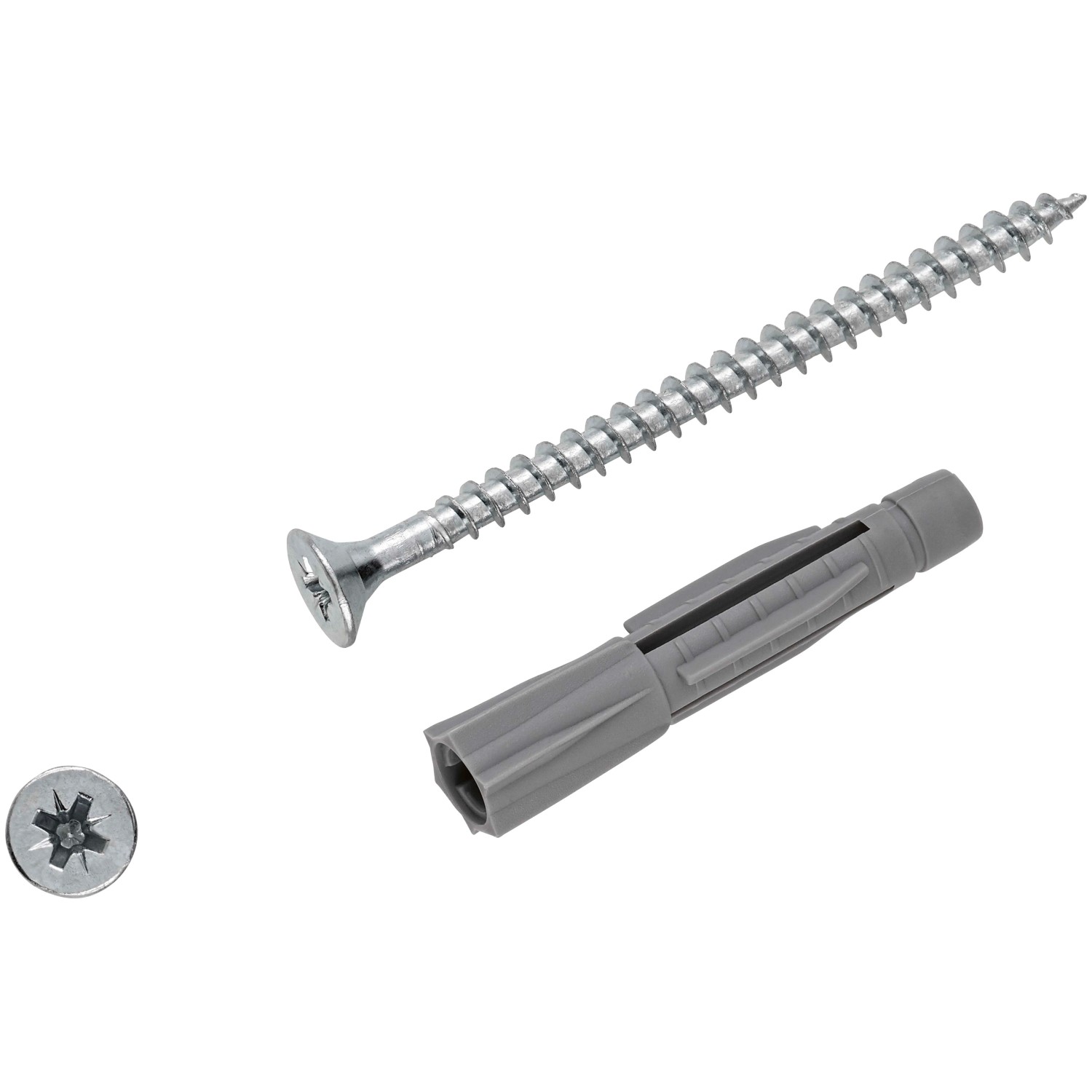 E-shop LUX-TOOLS Univerzálna hmoždinka pr. 8 x 46 mm, vr. skrutiek PZ3 6 x 70 mm, 50 ks