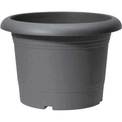 Formwerk Kvetináč s rezervoárom na vodu Oliver, metalická sivá, pr. 40 cm