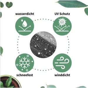 Obal na oválnu sedaciu súpravu: vodoodolný, UV ochrana, odolný proti vetru a snehu.
