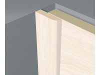 Krycia lišta hruška biela 6 mm x 25 mm dĺžka 2 600 mm