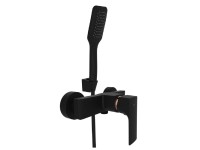 Rubineta Sprchová batéria Modena-12/K nástenná (s príslušenstvom), čierna/zlato