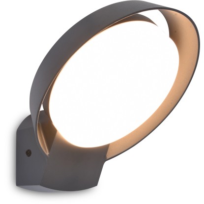 Lutec POLO LED vonkajšie nástenné svietidlo, tmavo sivé