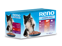Reno Kapsičky pre psov morčacie, kačacie, hovädzie, morčacie, 12 x 100 g
