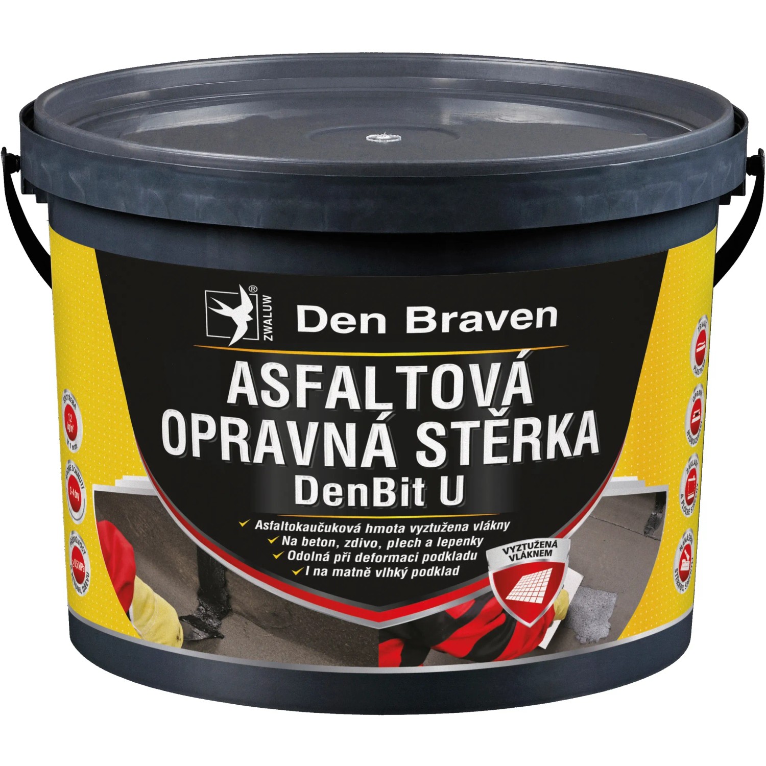 E-shop Den Braven Asfaltová opravná stierka DenBit U 10 kg