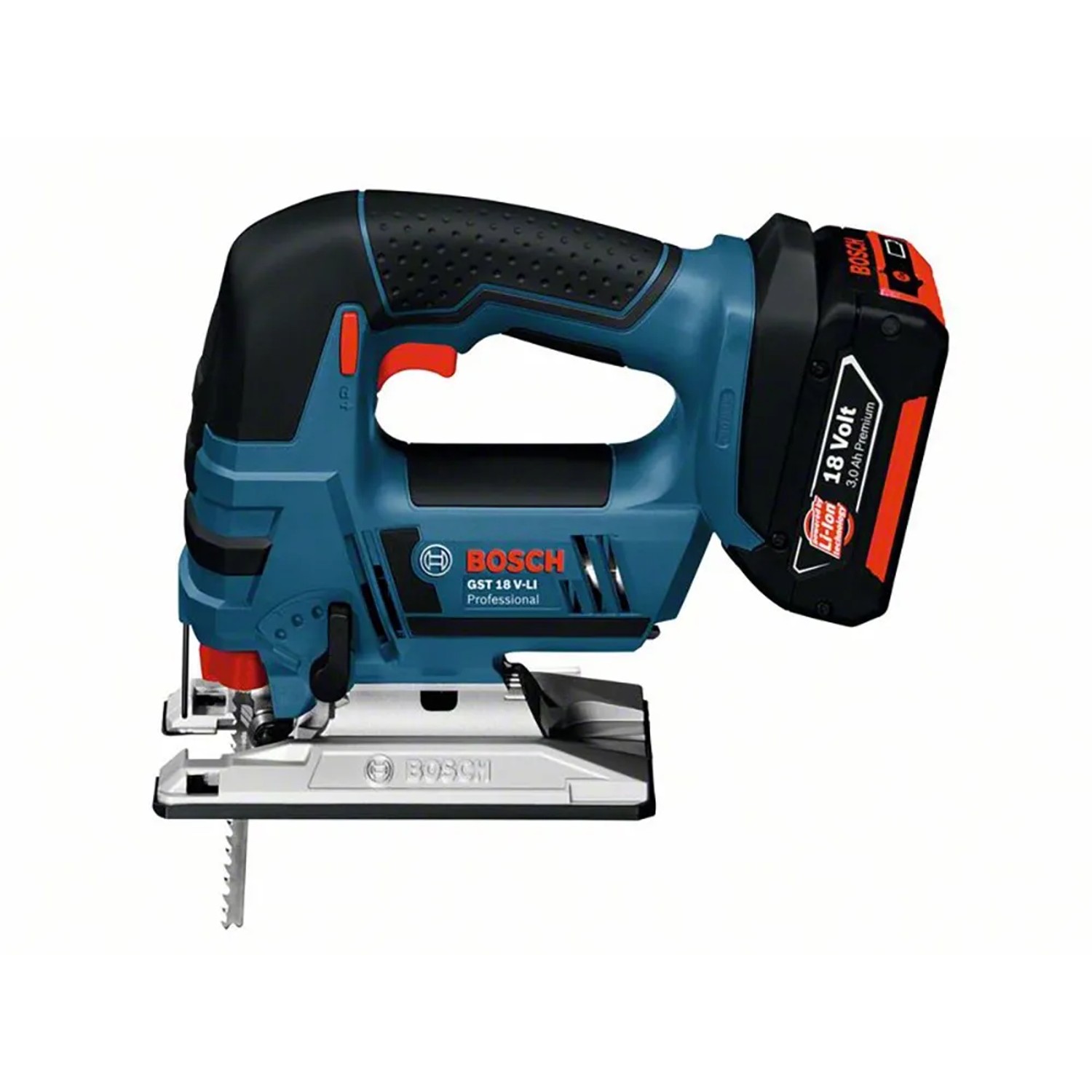 E-shop Bosch Professional Akumulátorová priamočiara píla GST 18V-LI B (súprava)