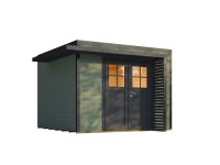 Weka Drevený záhradný domček Amberley 28mm V3, sivozelená-antracit, 300 x 300 cm Weka Drevený záhradný domček Amberley 28mm V3, sivozelená-antracit, 300 x 300 cm