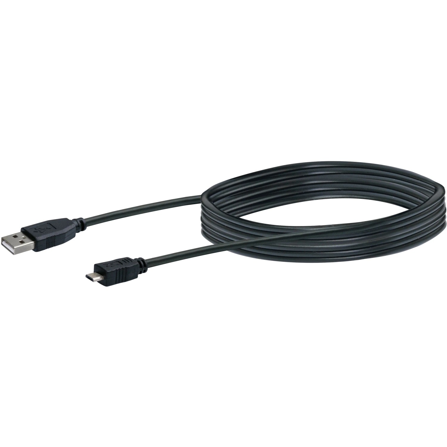 E-shop Schwaiger Pripájací kábel USB micro 2.0 čierny 1 m