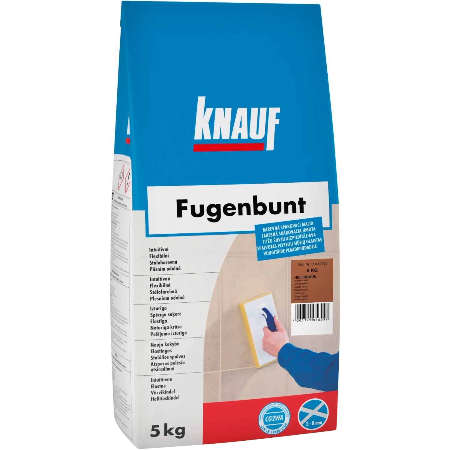 E-shop Knauf Škárovacia hmota Fugenbunt, Hellbraun,5 kg